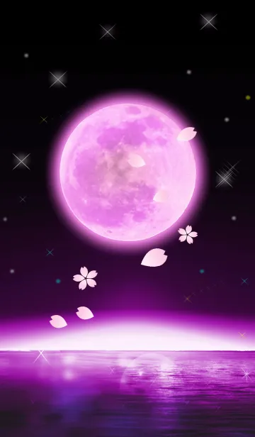 [LINE着せ替え] Full moon power.9(パープルムーン3)の画像1