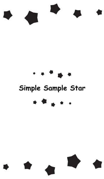 [LINE着せ替え] Simple Sample Starの画像1