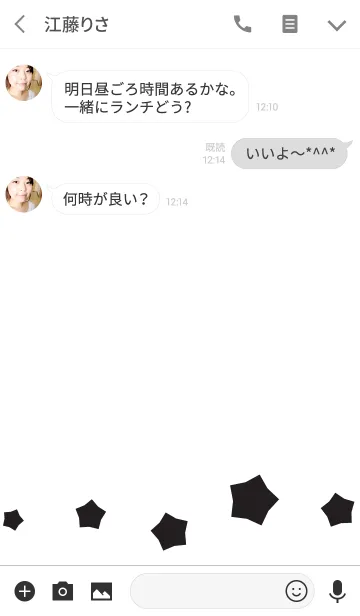 [LINE着せ替え] Simple Sample Starの画像3