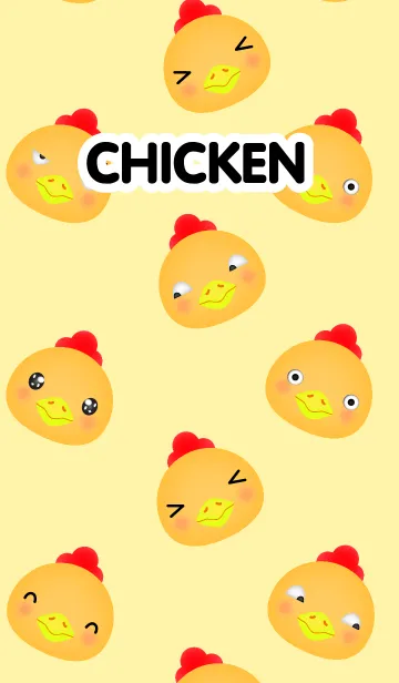 [LINE着せ替え] Emotions Face Chicken Theme(jp)の画像1