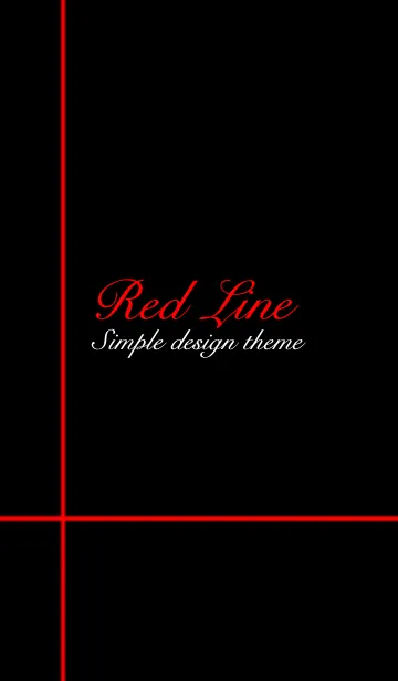 [LINE着せ替え] Simple Red Lineの画像1