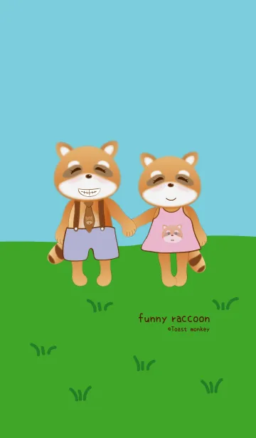 [LINE着せ替え] The funny raccoonの画像1