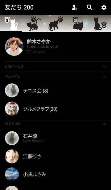 [LINE着せ替え] Cat and Moonlightの画像2