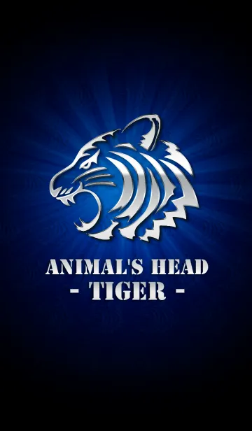 [LINE着せ替え] Animal's Head Silver -Tiger-の画像1