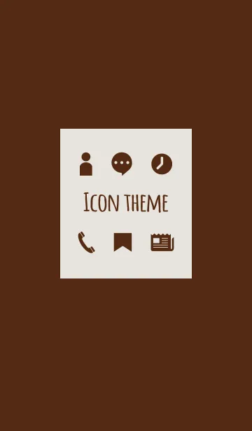 [LINE着せ替え] ベージュ＆ブラウン / アイコンの画像1