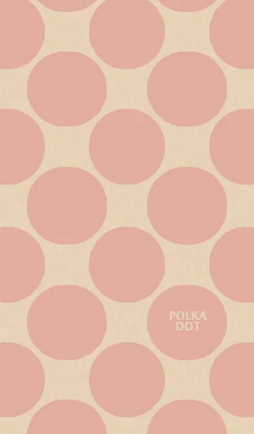 [LINE着せ替え] Polka Dot[Peach Pink]の画像1