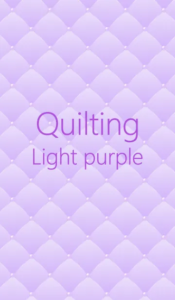 [LINE着せ替え] Quilting [Colors 03] Light purpleの画像1