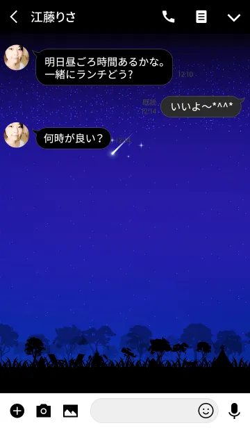 [LINE着せ替え] 星が輝く夜の画像3