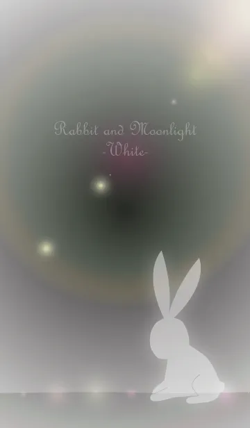 [LINE着せ替え] Rabbit and Moonlight -White-の画像1