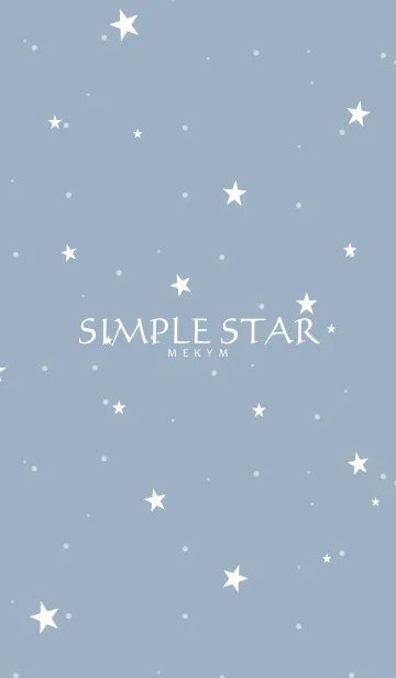 [LINE着せ替え] SIMPLE STAR -LIGHT BLUE-の画像1