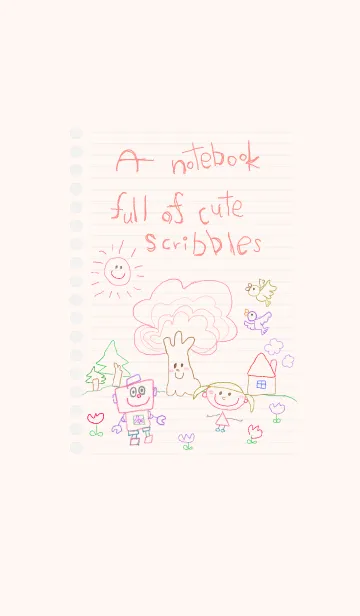 ノートにかわいい落書き 23の着せ替えメイン画像