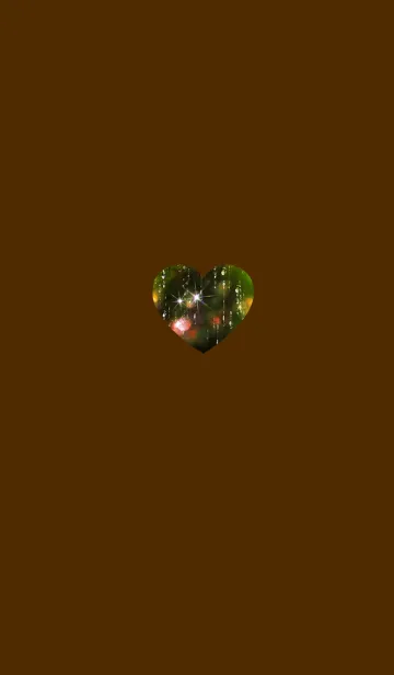 [LINE着せ替え] 雨上がりのハートオレンジイエローの画像1