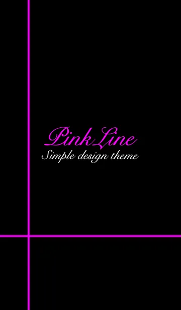 [LINE着せ替え] Simple Pink Lineの画像1