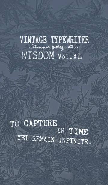 [LINE着せ替え] VINTAGE TYPEWRITER WISDOM Vol.XLの画像1