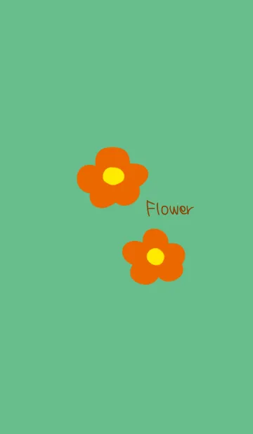 [LINE着せ替え] オレンジの花の画像1