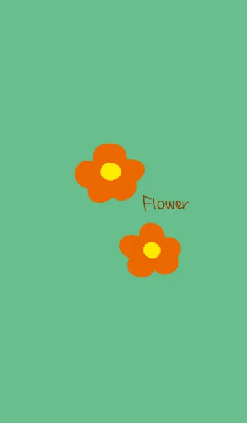 オレンジの花の着せ替えメイン画像