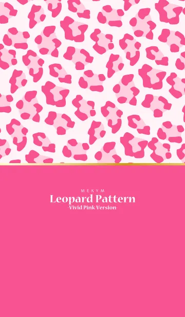 [LINE着せ替え] Leopard Pattern -Vivid Pink Version-の画像1