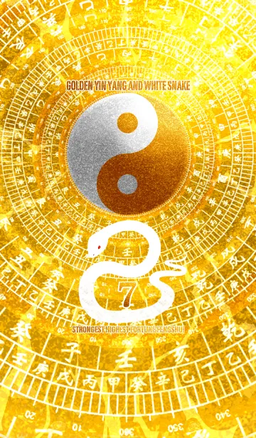 最強最高金運風水 黄金の太極図と白蛇 77の着せ替えメイン画像