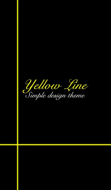 [LINE着せ替え] Simple Yellow Lineの画像1