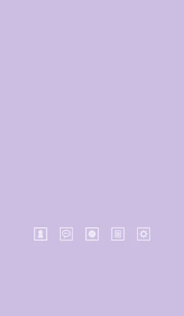 [LINE着せ替え] - SIMPLE - Purple＆Whiteの画像1