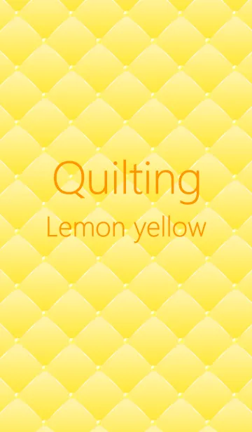 [LINE着せ替え] Quilting [Colors 04] Lemon yellowの画像1