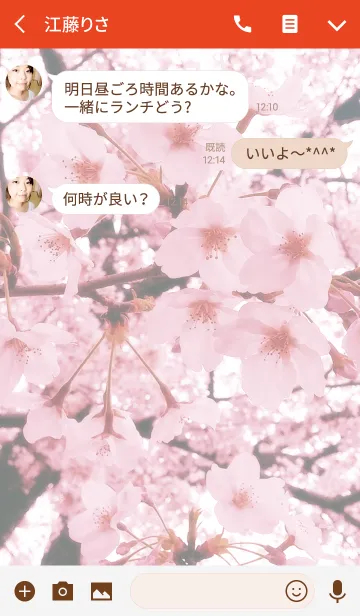 [LINE着せ替え] -* 薄紅桜 *-の画像3