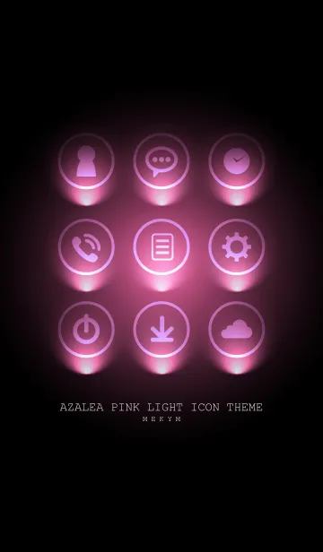 [LINE着せ替え] AZALEA PINK LIGHT ICON THEME 2の画像1