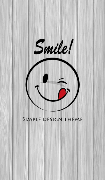 [LINE着せ替え] Simple Smile Wood 3の画像1