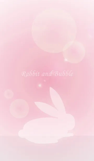 [LINE着せ替え] Rabbit and Bubbleの画像1