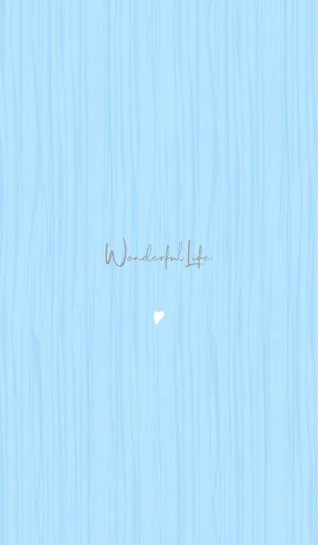 [LINE着せ替え] Simple Handwriting style -Blue Wood-の画像1