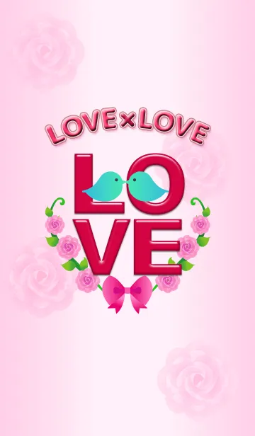 [LINE着せ替え] LOVE×LOVE 甘い世界♪の画像1