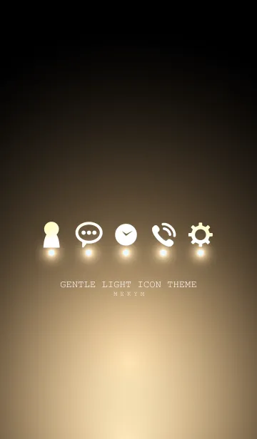 [LINE着せ替え] GENTLE LIGHT ICON THEMEの画像1