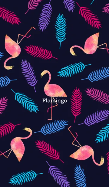 [LINE着せ替え] Palm ＆ Flamingoの画像1
