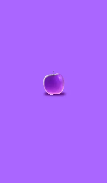 [LINE着せ替え] クールなりんごパープルの画像1
