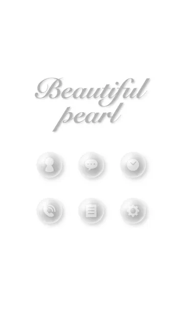 [LINE着せ替え] パール(黒)の画像1