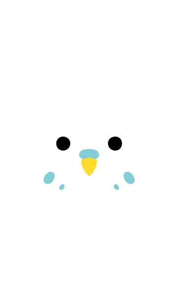 青いインコさんの着せ替えメイン画像