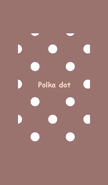 [LINE着せ替え] シンプル ドット ブラウンの画像1