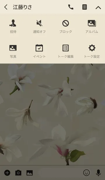 [LINE着せ替え] White magnolia blossom ~白木蓮~の画像4