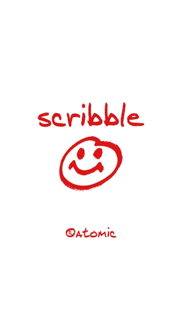 [LINE着せ替え] 殴り描き [紅白] 102の画像1