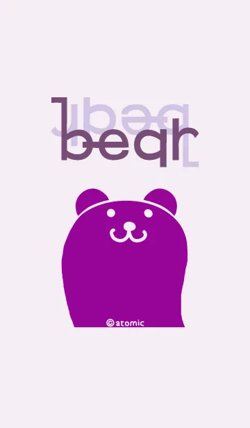 [LINE着せ替え] クマ [パープルマニア] ラクガキ 115の画像1