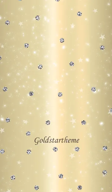 [LINE着せ替え] キラキラゴールドと星の画像1