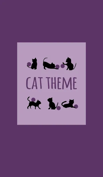 [LINE着せ替え] パープル 5 / キャットの画像1