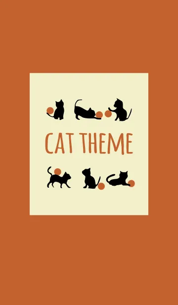 [LINE着せ替え] ブラウン 5 / キャットの画像1