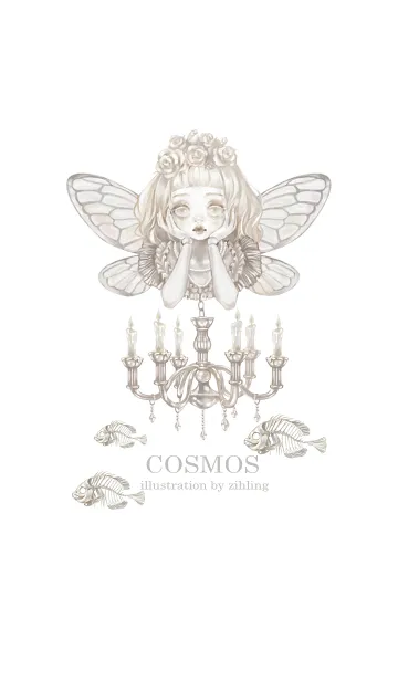 [LINE着せ替え] White Cosmosの画像1