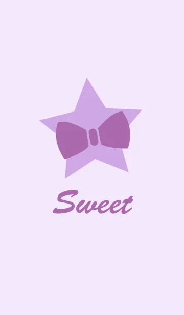 [LINE着せ替え] 紫色の星の弓の画像1