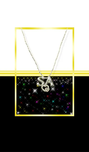 [LINE着せ替え] イニシャル S＆A❤の画像1