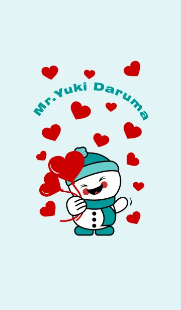 [LINE着せ替え] Mr. Yuki-Daruma Heartの画像1