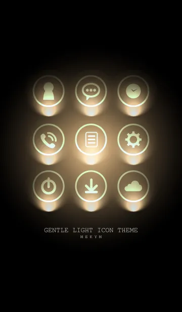 [LINE着せ替え] GENTLE LIGHT ICON THEME 2の画像1