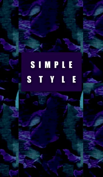 [LINE着せ替え] シンプルスタイルパープル迷彩の画像1