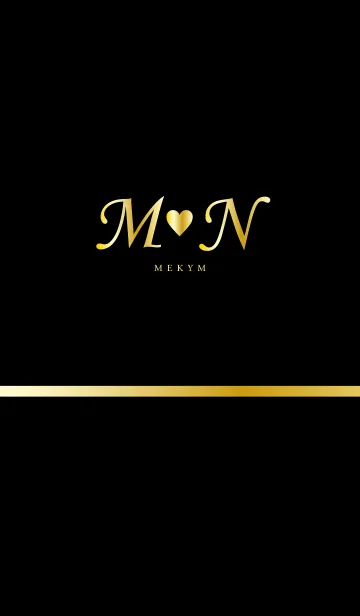 Initial M＆N -GOLD-のLINE着せ替え